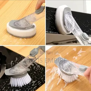 Kitchen Cleaning Brush 2 in 1 Long Handle Cleaning