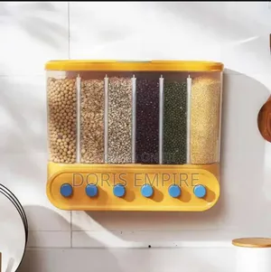 Kitchen Rice Dispensers Wall-Mounted Food Storage Container