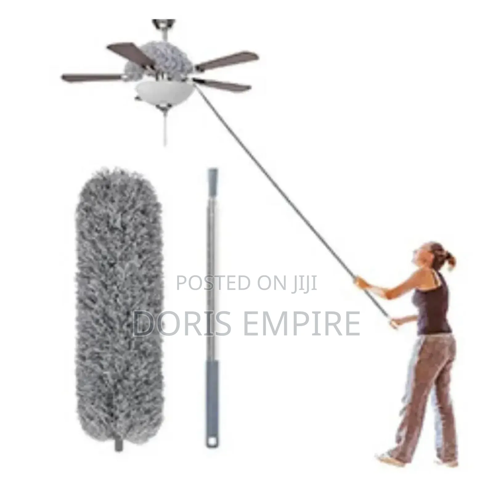 2.8m Long Telescopic Pole Electrostatic Dust Sweeping