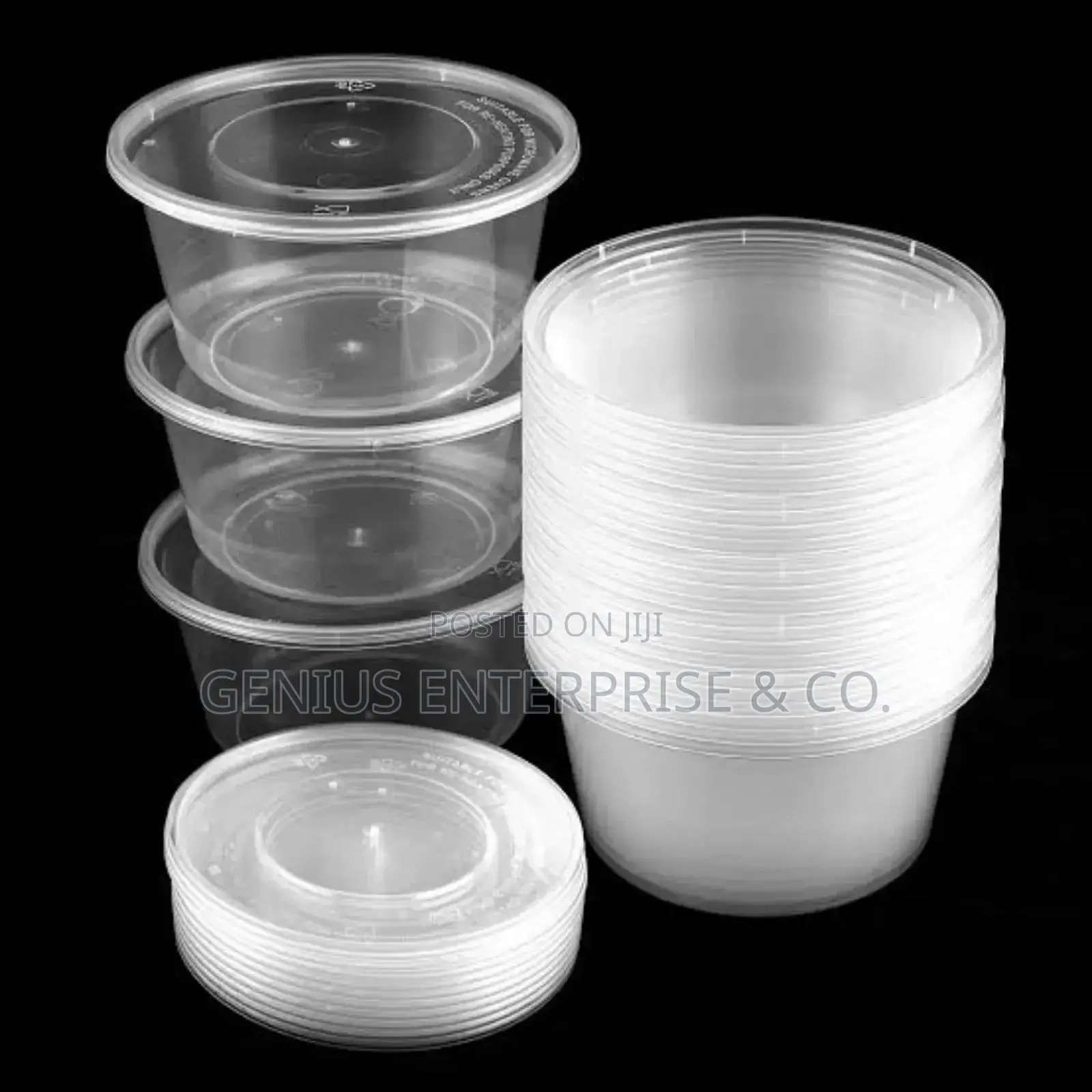 Salad Portion Plastic Takeaway (Round Shape) 100pcs