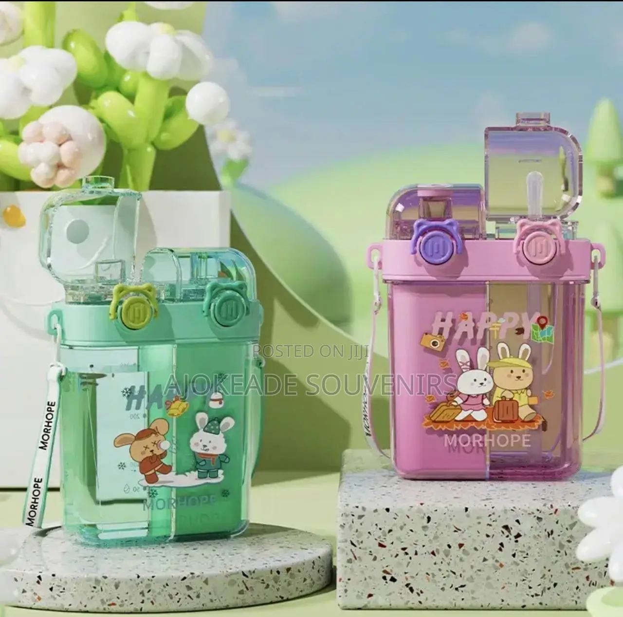 2 Compartment Water Bottle for Children