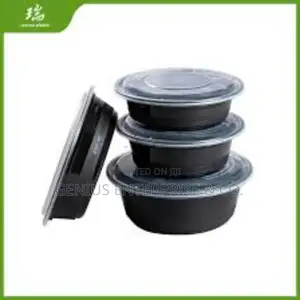 Food Plastic Container Takeaway Bowl 1000ml, 750ml. (A Pack)