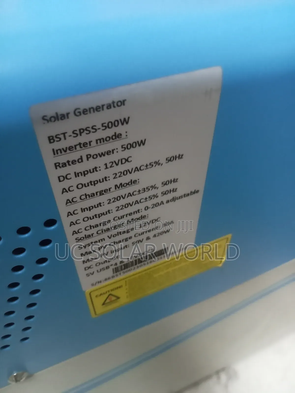 Entelechy 500w Solar Power Storage System