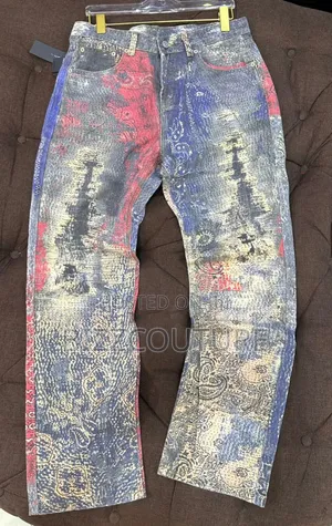 Original Abstract Denim Jeans Available in Store