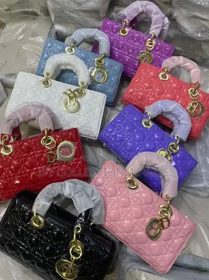 Elegant Fendi Designer Ladies Black Leather Handbags.