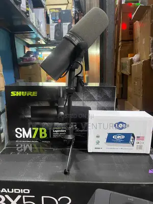 Original Shure SM7B Recording Microphone. With Cloud Lifter