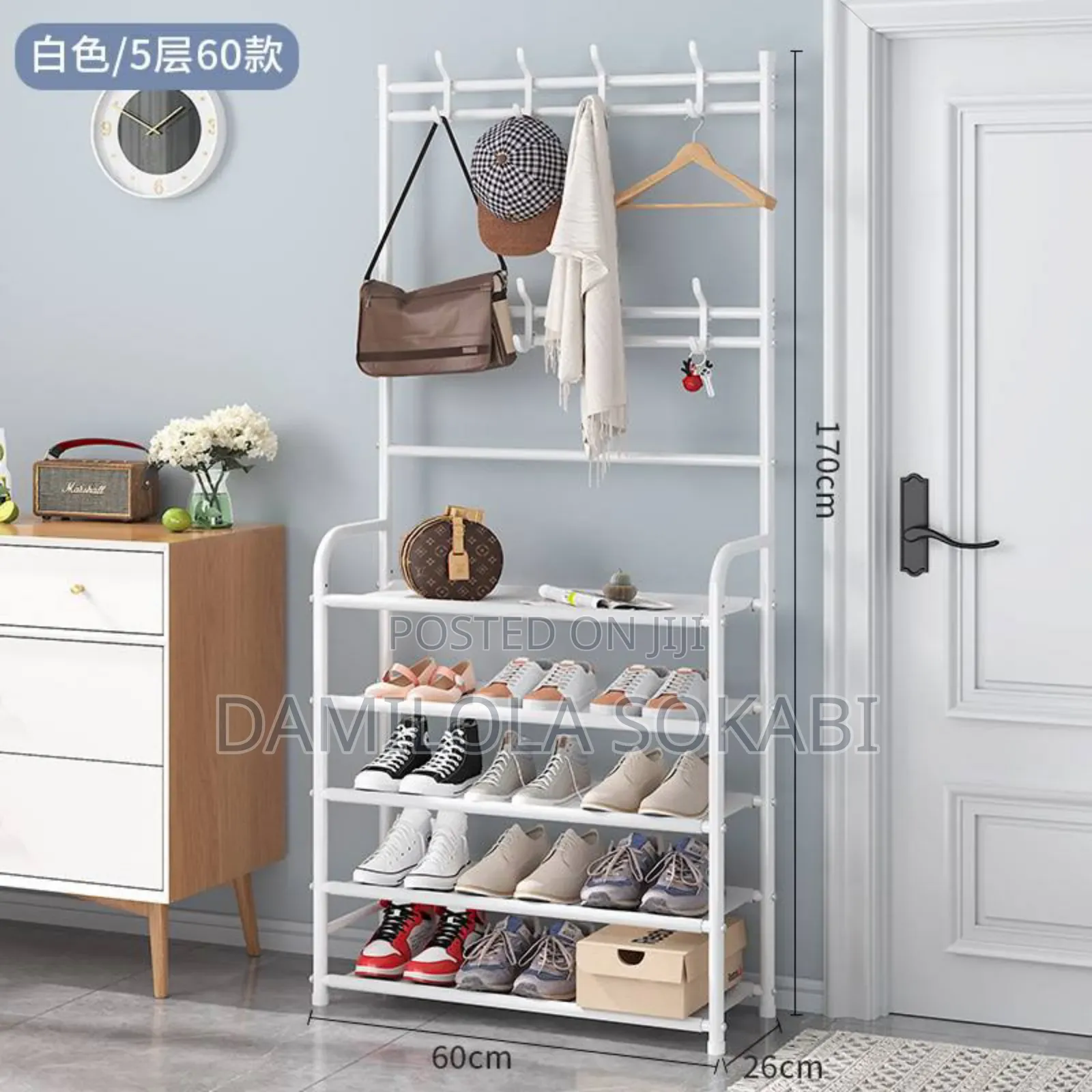 5 Step/Layer Shoe and Hat Rack