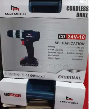 Maxmech 24V Cordless Drill Machine With 2 Batteries