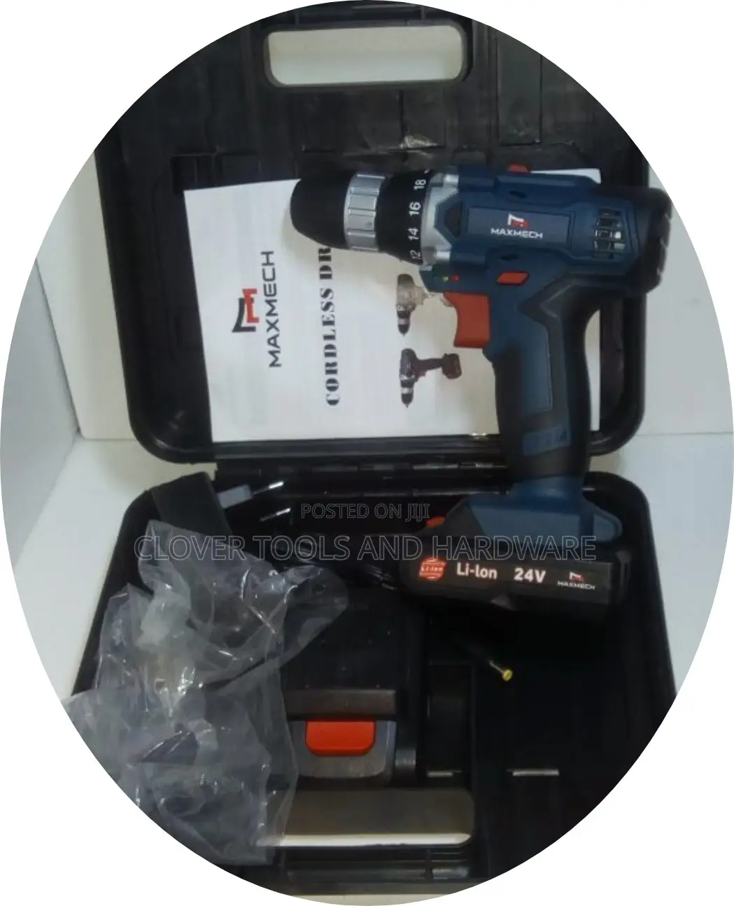 Maxmech 24V Cordless Drill Machine With 2 Batteries