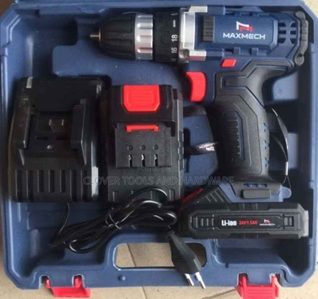 Maxmech 24V Cordless Drill Machine With 2 Batteries