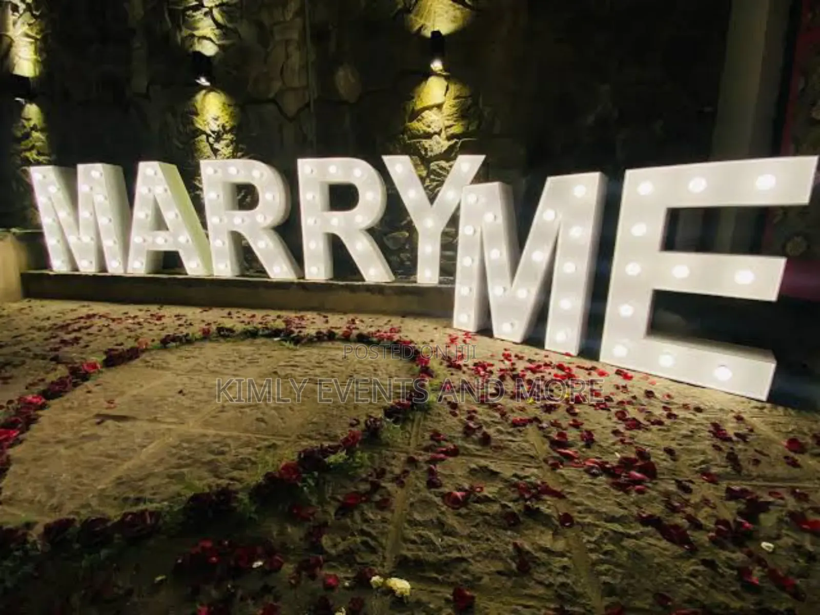 Marry Me Lighted Stand  For Rents