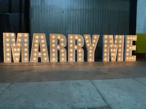 Marry Me Lighted Stand  For Rents