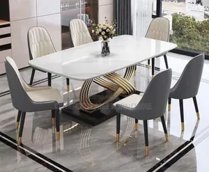 Marble Dining With Six Seaters