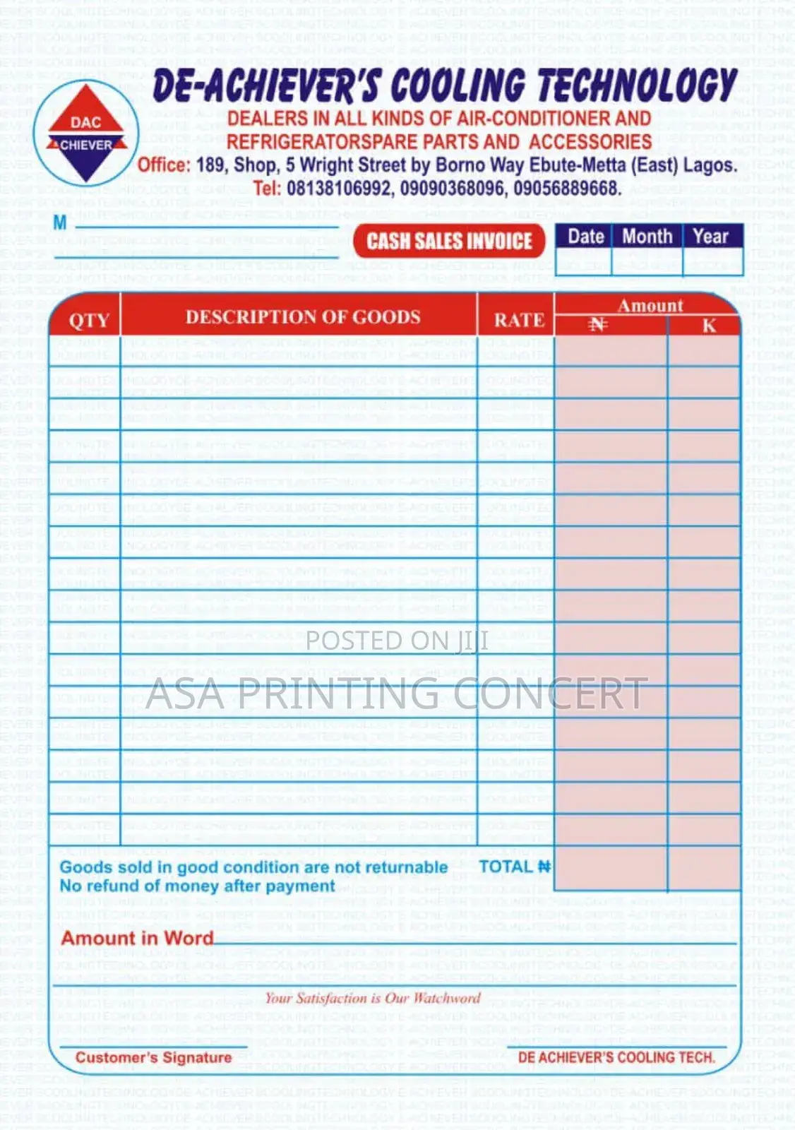 Invoice/Waybill