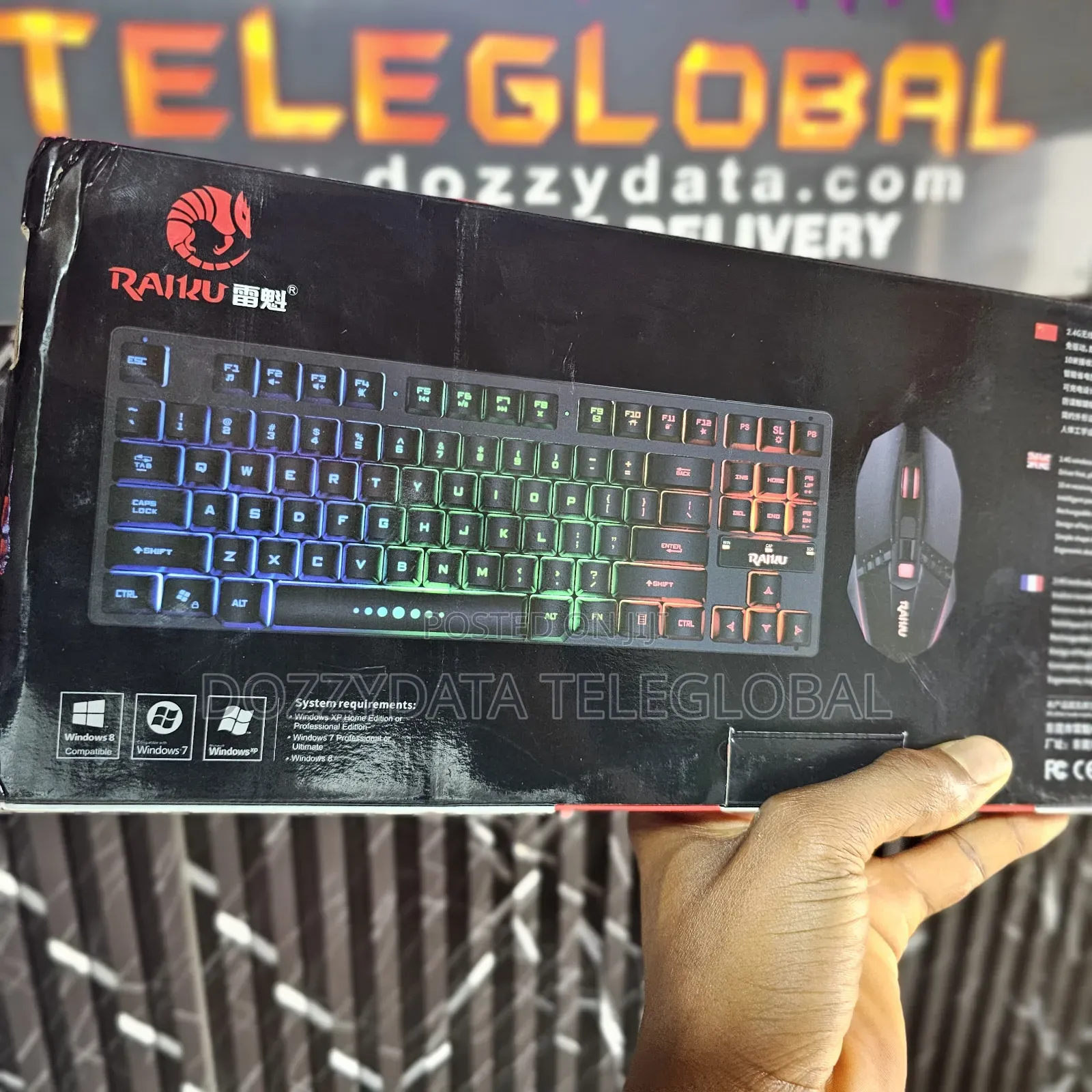RAIKU R905 Wireless Mouse and Keyboard