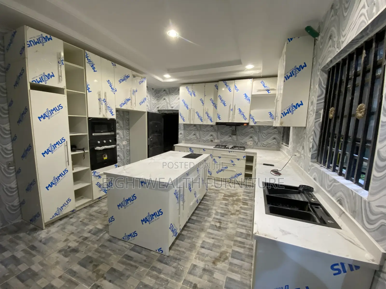 U-Shape Kitchen Cabinet