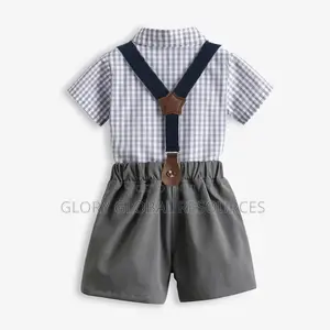 Landon Gentleboy Clothing Set - Short Sleeve Bowtie Shirt