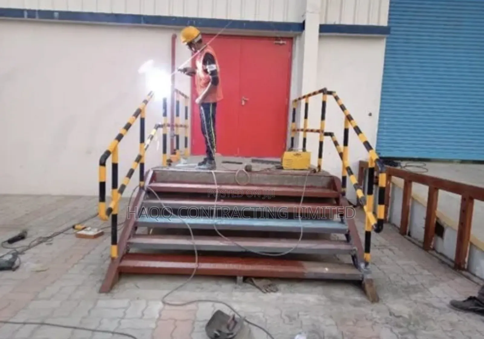 Plat Form Fabrication, Checkered Plate, Mild Steel