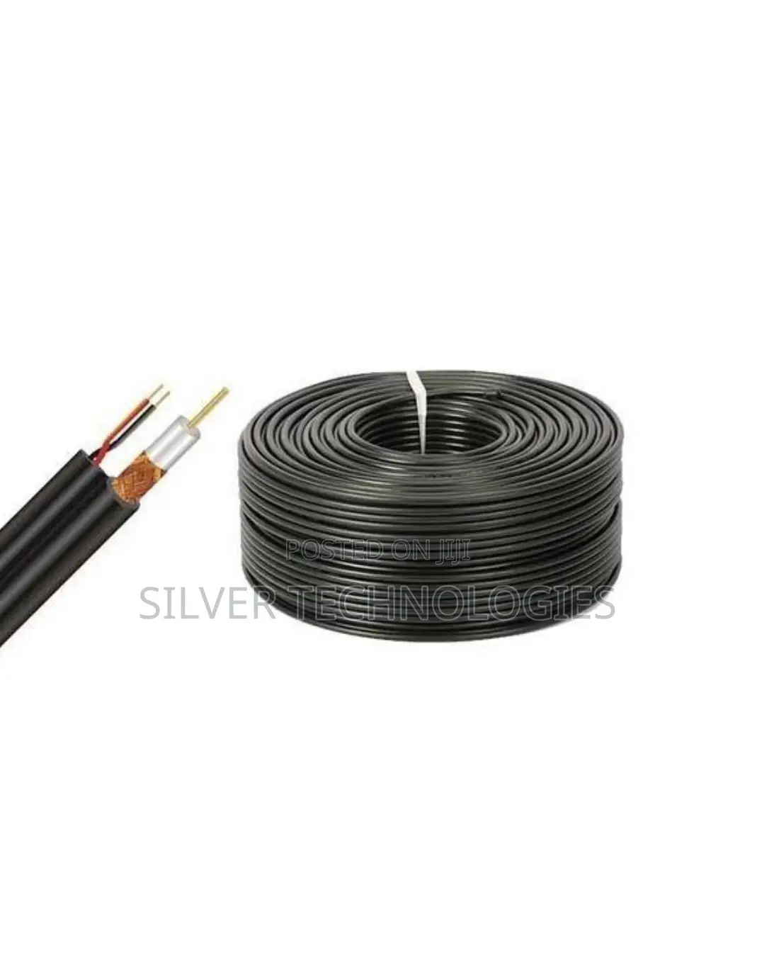 RG59 Cable With Power 100m