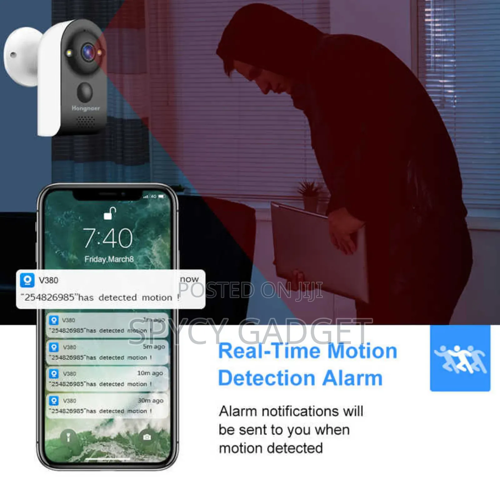 HD Battery Powered Wi-Fi IP Camera