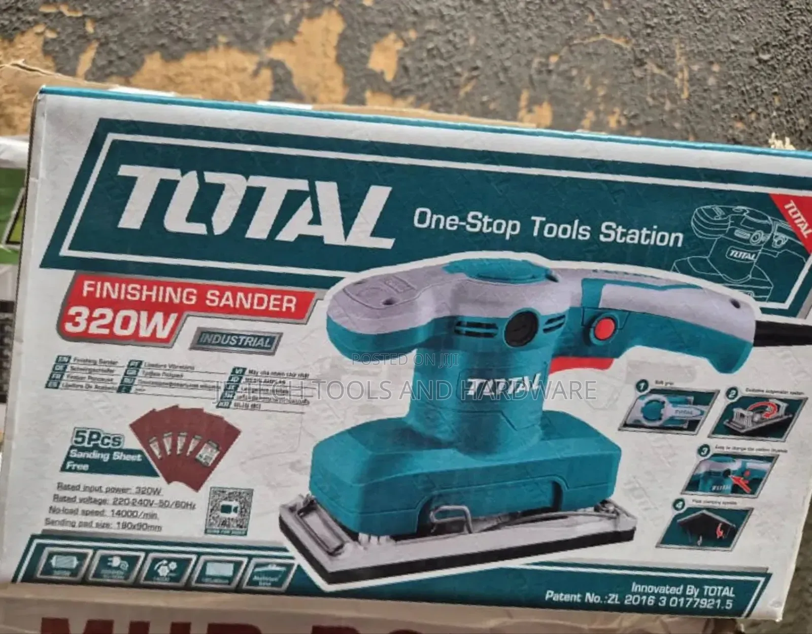 Total 320w Quality Finishing Sander