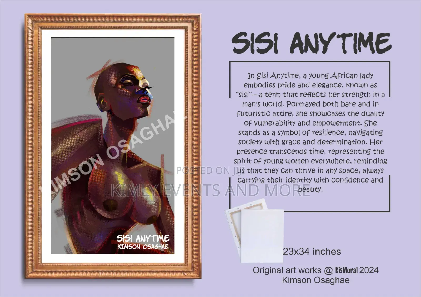 Sisi Anytime Painting by Kimson Osaghea