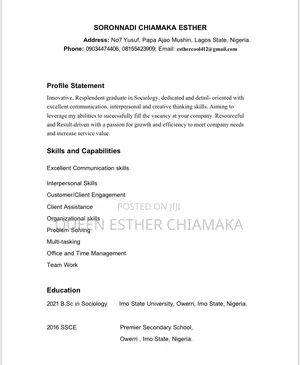 Admin Officer/Customer Service Representative
