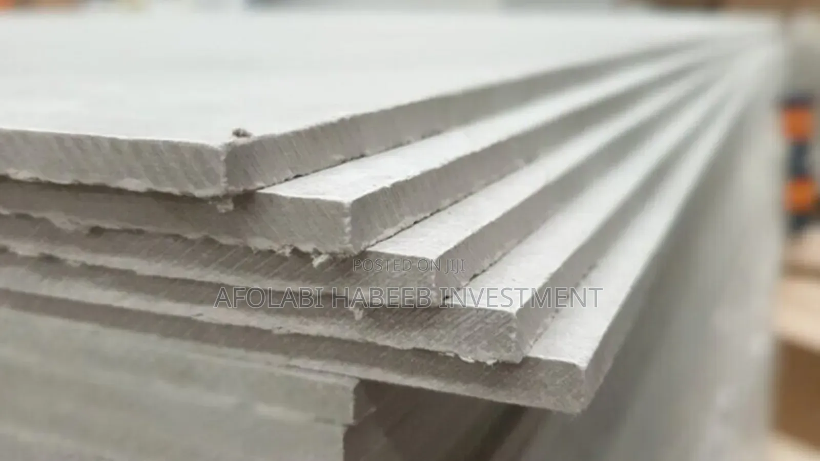 Gypsum Plaster Board 1.2 X 3m X 12 Mm Thickness