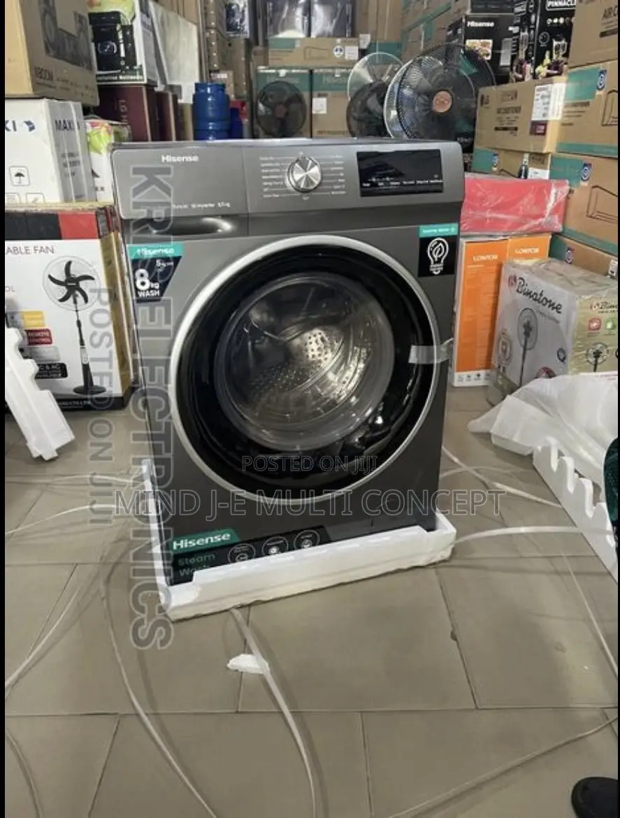 Hisense 8kg Front Load Wash Dry Inverter Washing Machine in Ibadan