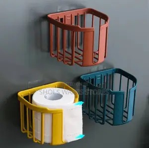 Wall-Mounted Round Tissue Holder