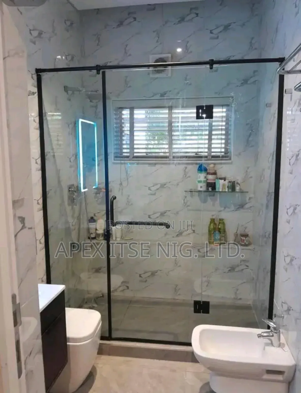 Blacky Framed Shower Cubicle