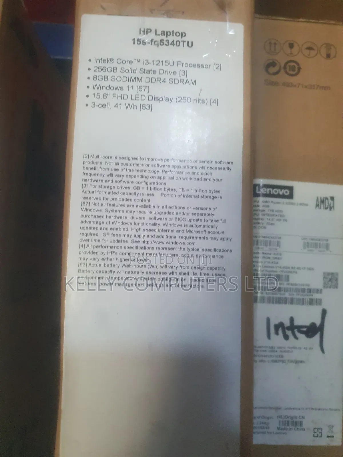 New Laptop HP 15 8GB Intel Core i3 SSD 256GB