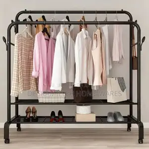 Double Pole Telescopic Clothes Rack