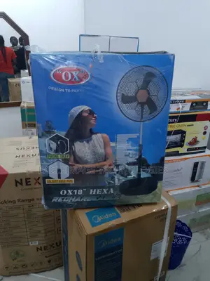 Photo - Family Friendily Ox' Hexa Rf-16 18 Rechargeable Standing Fan