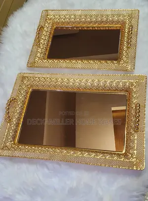 2in1 Vintage Mirrored Vanity Tray