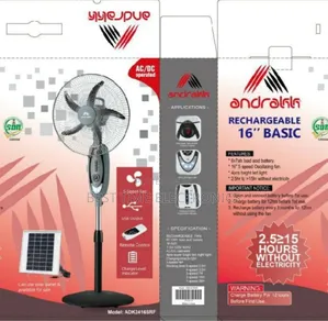 Andrakk 16" Rechargeable Fan [ Adk2416srf]