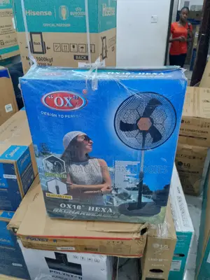 Solid Quality Ox' Hexa Rf-16 18''rechargeable Standing Fan