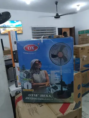 Photo - Top-Notch Ox' Hexa Rf-16 18 Rechargeable Standing Fan