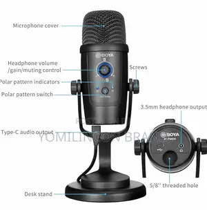 Boya by-Pm500 Usb Microphone for Mac/Windows/Usb-C Devices)