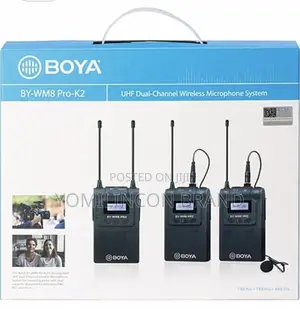 BOYA BY-WM8 Pro- UHF Dual-Channel Wireless Lavalier System