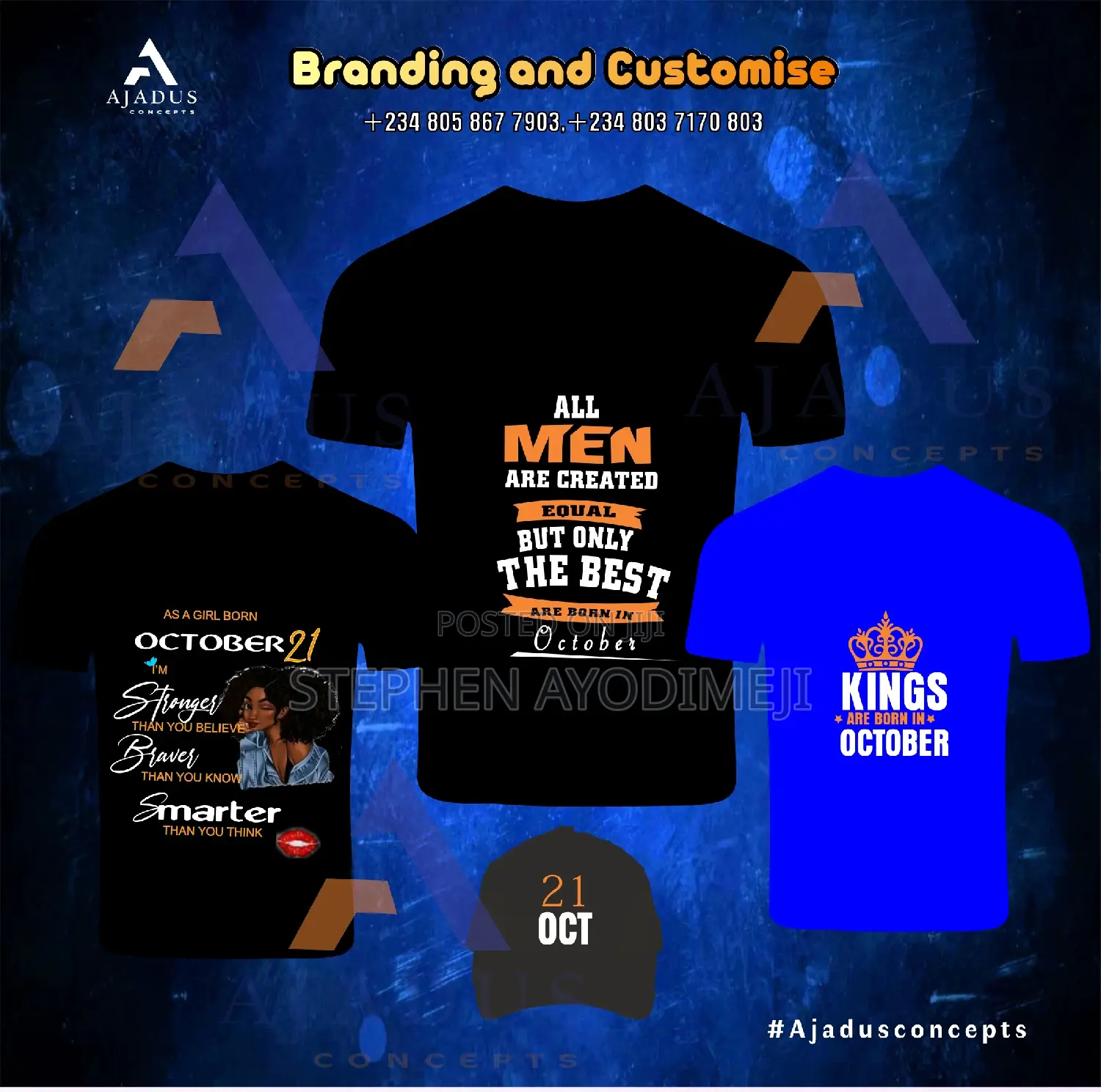 Branding T Shirt and Face Cap