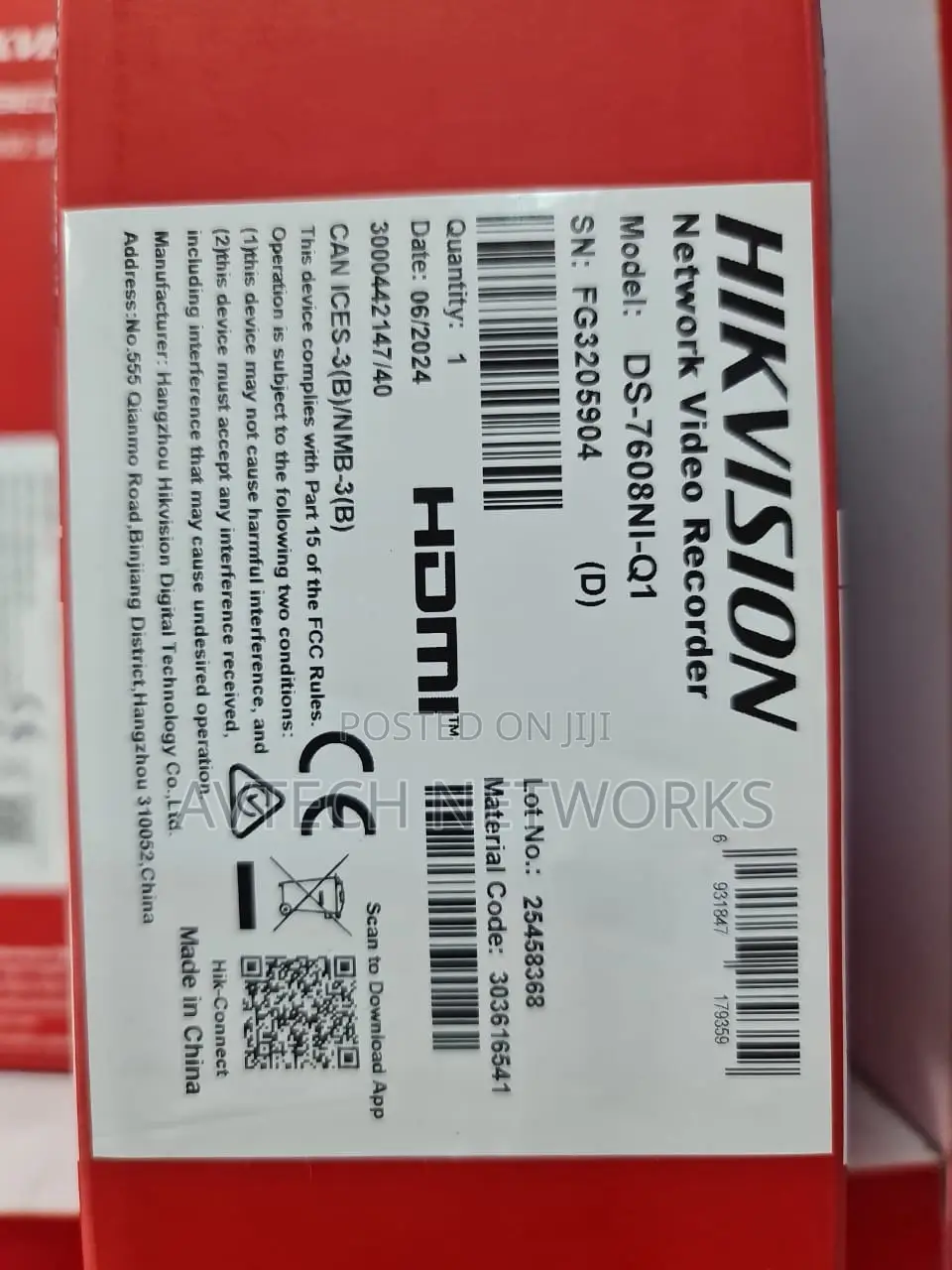8CH Network Video Recorder