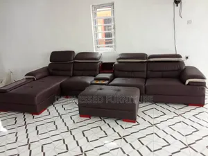 Exotic Leather L-Shaped Sofa