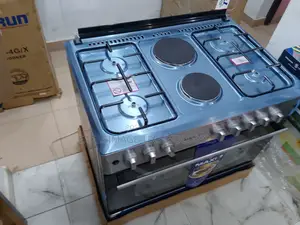 Advanced Maxi 60 by 90(4+2) Burner Gas Cooker Wood