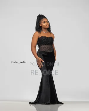 Photo - Black Velvet Gown
