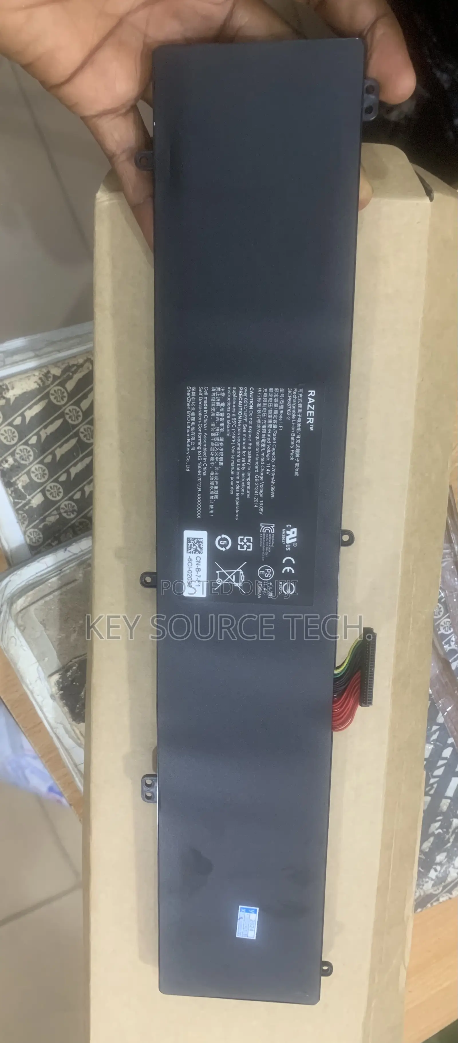 F1 Battery For Razer Blade Pro17.3 2017 Rz09-0166