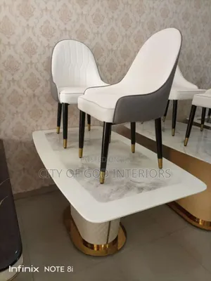 Exclusive Dining Table Set With Marble Top by 6
