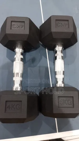 4 Kg Hexagon Dumbbells