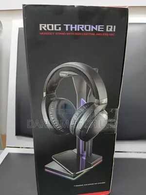 Rog Throne Qi Headset Stand With RGB Lightning and Ess Dac