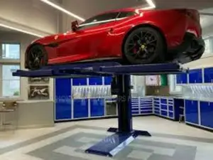 Mid Rise Scissor Lift 110v Electric Release Auto Car Lift